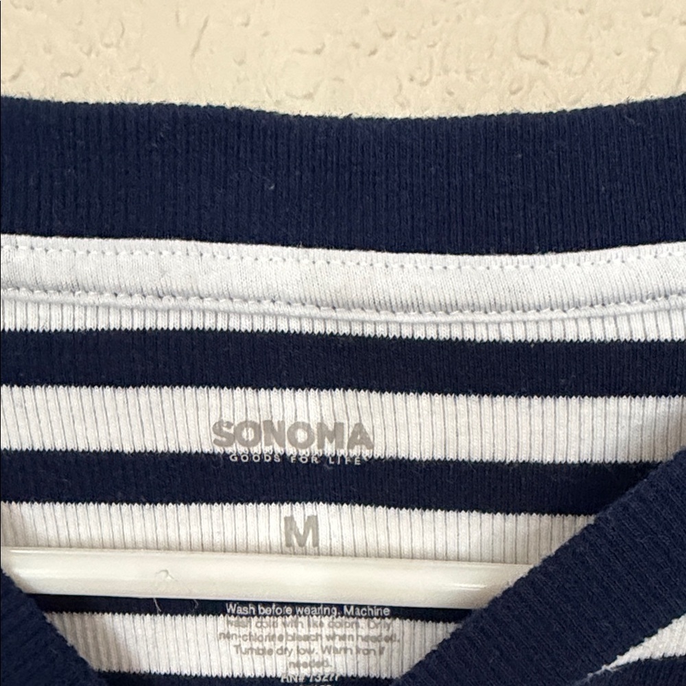 Sonoma Black and White Striped Mini Dress - Picture 3 of 7